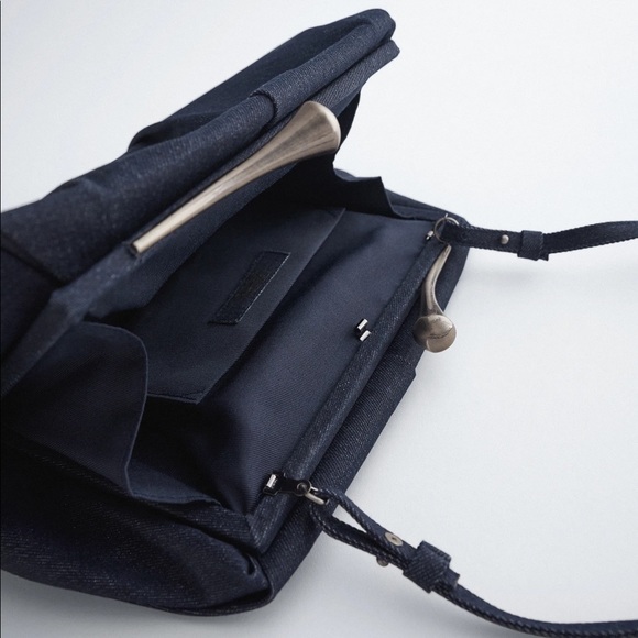 Zara Denim Adjustable Crossbody Bag - Picture 4 of 6